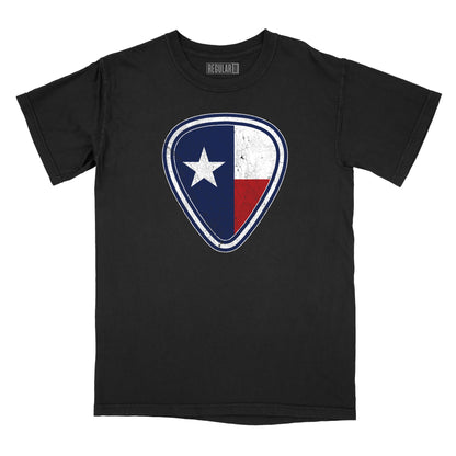 Texas Flag Guitar Pick Relaxed Fit T-Shirt