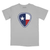 Texas Flag Guitar Pick Relaxed Fit T-Shirt - Silver