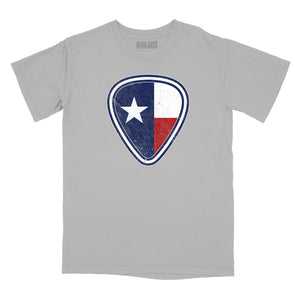 Texas Flag Guitar Pick Relaxed Fit T-Shirt