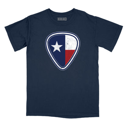 Texas Flag Guitar Pick Relaxed Fit T-Shirt
