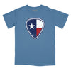 Texas Flag Guitar Pick Relaxed Fit T-Shirt - Slate