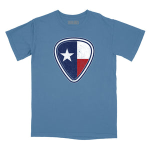 Texas Flag Guitar Pick Relaxed Fit T-Shirt