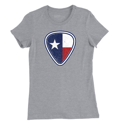 Texas Flag Guitar Pick Womens T-Shirt