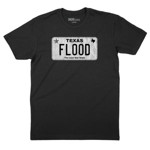 Texas Flood Licence Plate T-Shirt