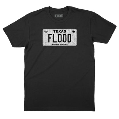 Texas Flood Licence Plate T-Shirt