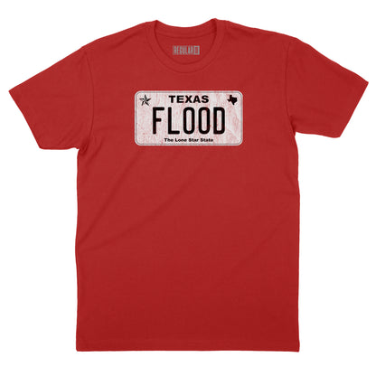 Texas Flood Licence Plate T-Shirt