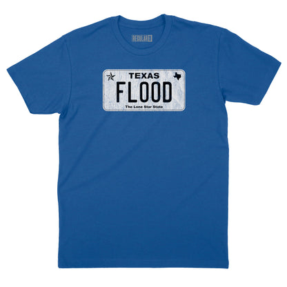 Texas Flood Licence Plate T-Shirt