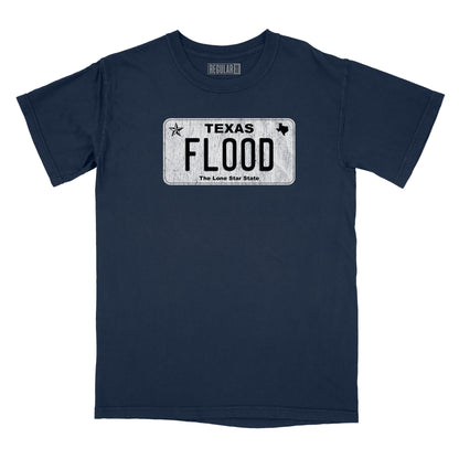 Texas Flood Licence Plate Relaxed Fit T-Shirt