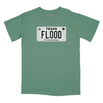 Texas Flood Licence Plate Relaxed Fit T-Shirt
