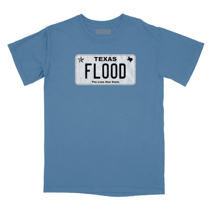 Texas Flood Licence Plate Relaxed Fit T-Shirt