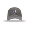 Texas Flag Guitar Pick - Soft Mesh Trucker - GREY