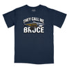 They Call Me Bruce Relaxed T-Shirt (Inspired by JAWS) - NAVY
