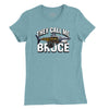 They Call Me Bruce Womens T-Shirt (Inspired by JAWS) - Lagoon Blue