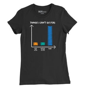 Things I Can't Go For Womens T-Shirt