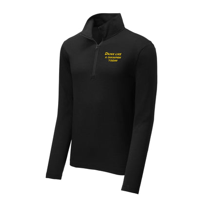 Drink Like a Champion Triblend Quarter Zip Pullover