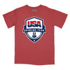 USA Drinking Team Relaxed Fit T-Shirt - Brick