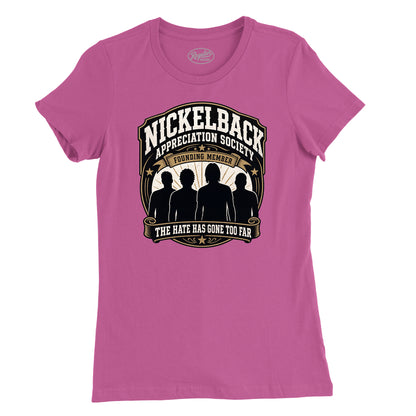 Nickelback Appreciation Society Womens T-Shirt