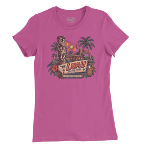 The Luau Tiki Bar Womens T-Shirt — Berry