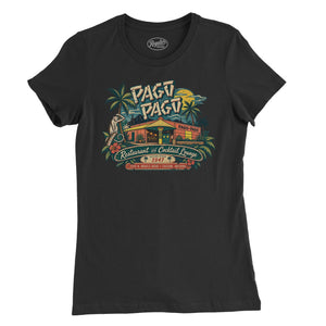Pago Pago Tiki Bar Womens T-Shirt — Black