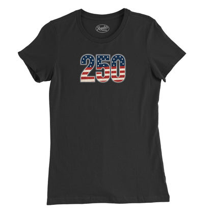 250 Old Glory Womens T-Shirt