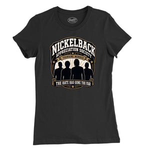 Nickelback Appreciation Society Womens T-Shirt