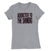 Addicted to the Shindig Womens T-Shirt (Inspired by the Red Hot Chili Peppers) - Heather Grey