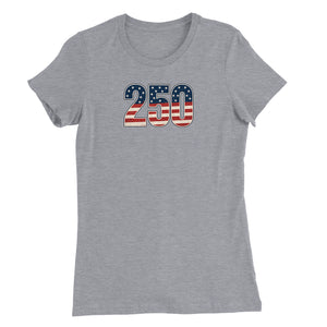 250 Old Glory Womens T-Shirt