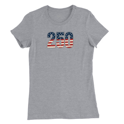 250 Old Glory Womens T-Shirt