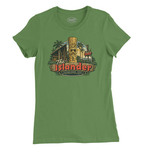 The Islander Tiki Bar Womens T-Shirt — Leaf