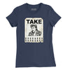 Take On Me Handbill Womens T-Shirt (Inspired by A-Ha) - Navy