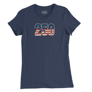250 Old Glory Womens T-Shirt
