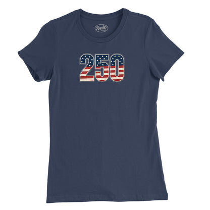 250 Old Glory Womens T-Shirt