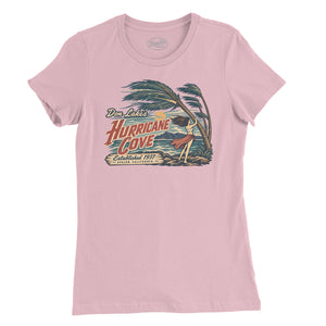 Hurricane Cove Tiki Bar Womens T-Shirt — Pink