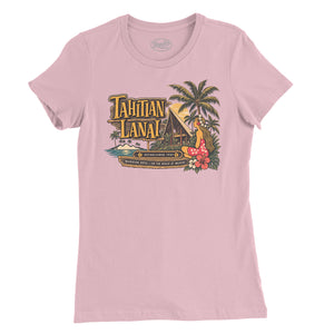Tahitian Lanai Tiki Bar Womens T-Shirt — Pink