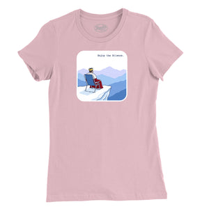 Enjoy the Silence Women T-Shirt (Inspired by Depeche Mode) in Pink