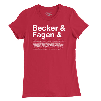 Becker & Fagen Et Al Womens T-Shirt (Inspired by Steely Dan)