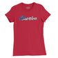 America Old Glory Script Womens T-Shirt