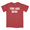 You are Here Relaxed Fit T-Shirt - As Worn by John Lennon - Brick