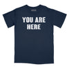 You are Here Relaxed Fit T-Shirt - As Worn by John Lennon - Navy