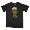 You Need a Beer Zappa Quote Relaxed Fit T-Shirt - Black