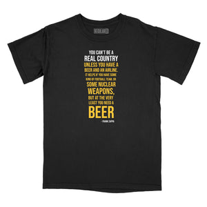 You Need a Beer Zappa Quote Relaxed Fit T-Shirt