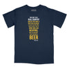 You Need a Beer Zappa Quote Relaxed Fit T-Shirt - Navy