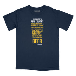 You Need a Beer Zappa Quote Relaxed Fit T-Shirt