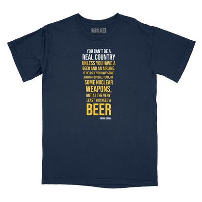 You Need a Beer Zappa Quote Relaxed Fit T-Shirt