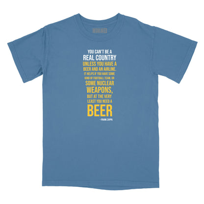 You Need a Beer Zappa Quote Relaxed Fit T-Shirt