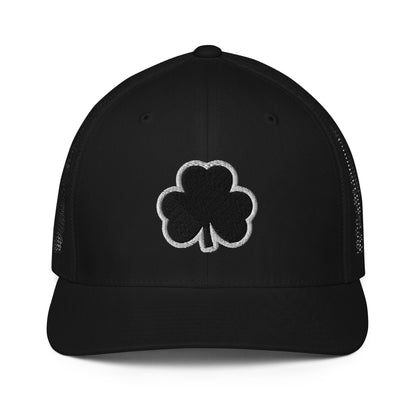 Shamrock Blackout Flexfit Structured Trucker