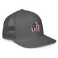 American Flag Shamrock Flexfit Structured Trucker