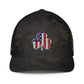 American Flag Shamrock Flexfit Structured Trucker