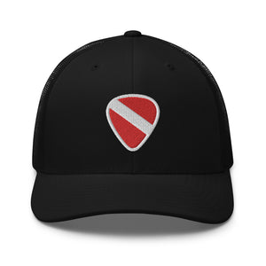 Diver Down Guitar Pick Structured Trucker