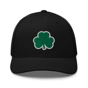 Shamrock Kelly & White Structured Trucker